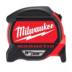 Рулетка 8 м. 27 мм. Magnetic Premium от Milwaukee