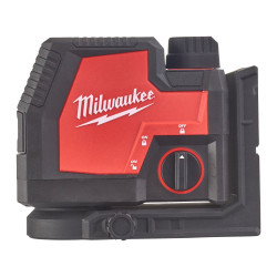 Линейно-точечный лазерный нивелир Milwaukee с двумя отвесными точками с зеленым лучом заряжаемым через USB L4 CLLP-301C