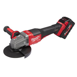 Высокопроизводительная УШМ Milwaukee 125 мм с тормозом и лопаточным выключателем M18 FHSAG125XPDB-552X