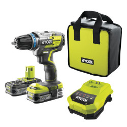 Дрель-шуруповерт Ryobi R18DDBL-LL25S
