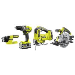 Набор аккумуляторных инструментов Ryobi ONE+ R18CK4A-252S