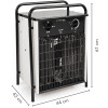 Электрический нагреватель TROTEC TDS 100  (22000 Вт, электрический, 380 В, 1632 м3/ч)