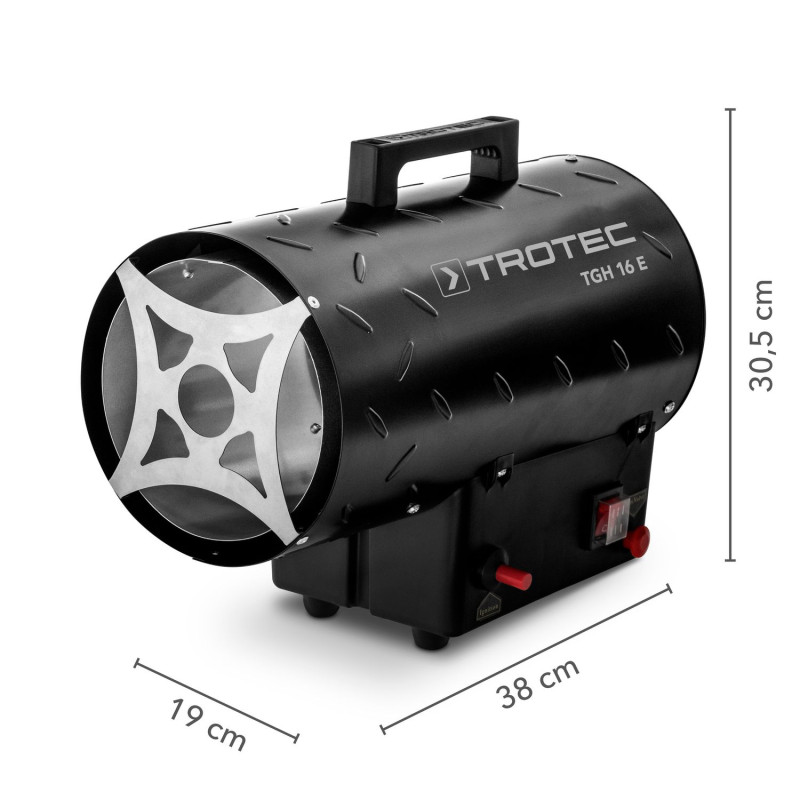 Газовый нагреватель TROTEC TGH 16 E  (15000 Вт, газовый, 220 В, 580 м3/ч)